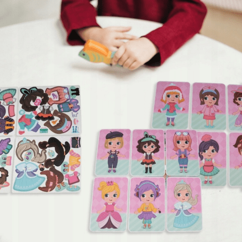 Układanka magnetyczna Montessori «Moda» - obrazek 3